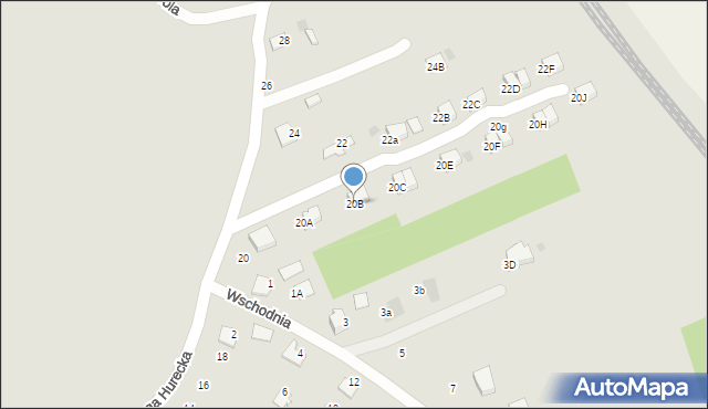 Przemyśl, Droga Hurecka, 20B, mapa Przemyśla