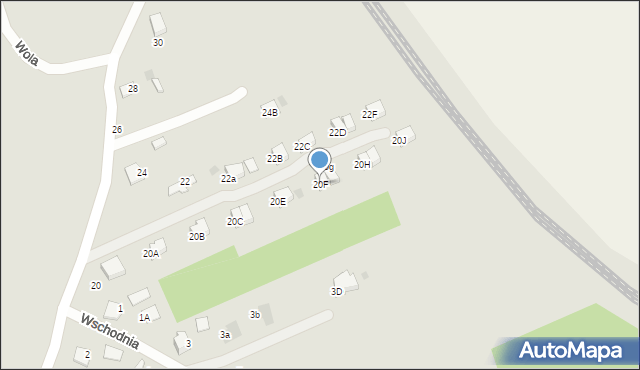 Przemyśl, Droga Hurecka, 20F, mapa Przemyśla
