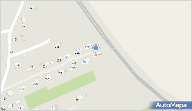 Przemyśl, Droga Hurecka, 20J, mapa Przemyśla