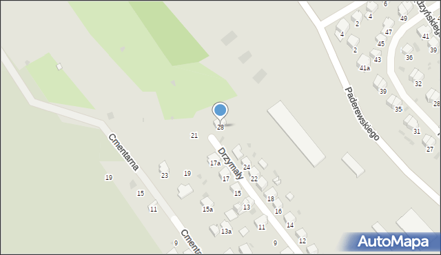 Przemyśl, Drzymały Wojciecha, 28, mapa Przemyśla