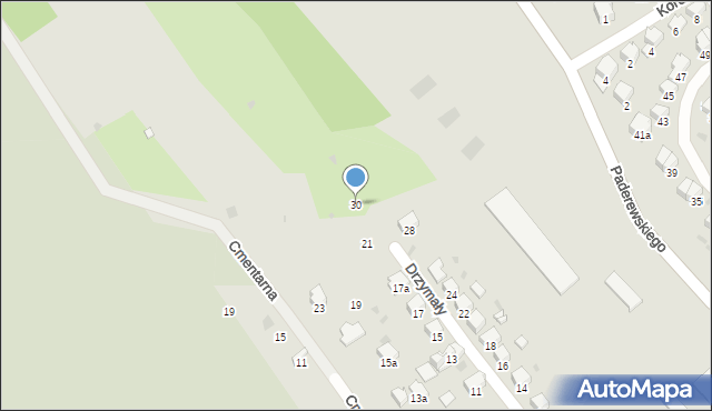 Przemyśl, Drzymały Wojciecha, 30, mapa Przemyśla