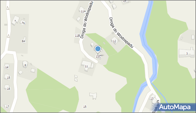 Przesieka, Droga do Wodospadu, 11C, mapa Przesieka