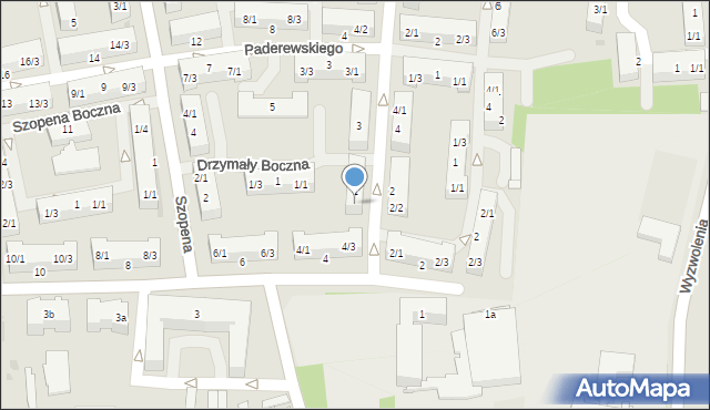 Pyskowice, Drzymały, 1/1, mapa Pyskowice