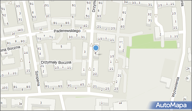 Pyskowice, Drzymały, 4/2, mapa Pyskowice