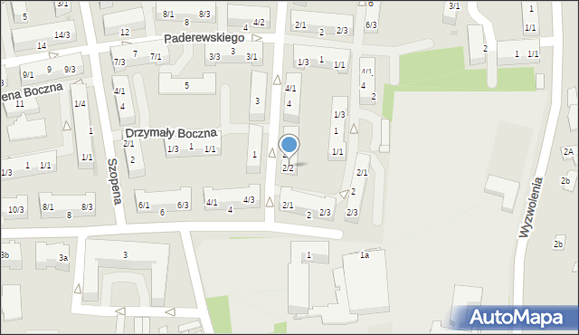 Pyskowice, Drzymały Michała, 2/2, mapa Pyskowice