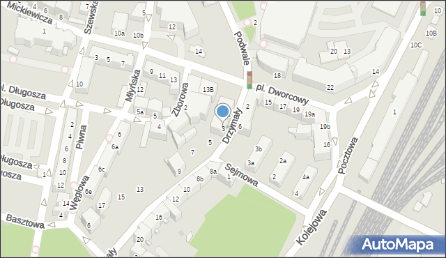 Racibórz, Drzymały Michała, 3, mapa Racibórz