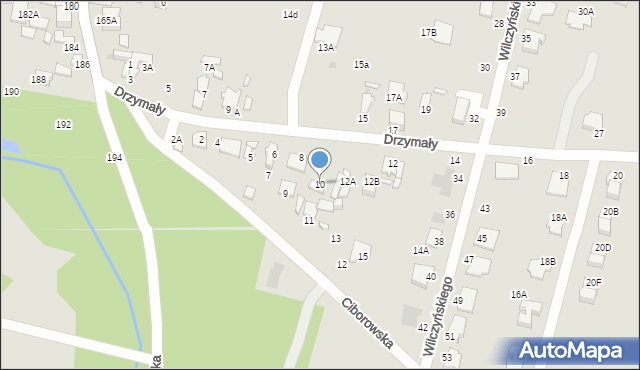 Radom, Drzymały Wojciecha Michała, 10, mapa Radomia