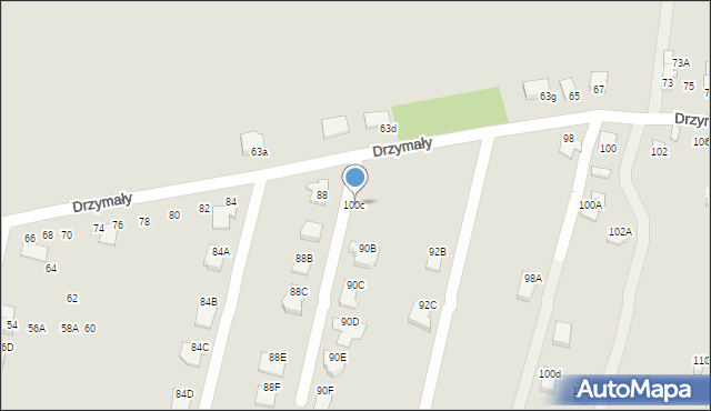Radom, Drzymały Wojciecha Michała, 100c, mapa Radomia