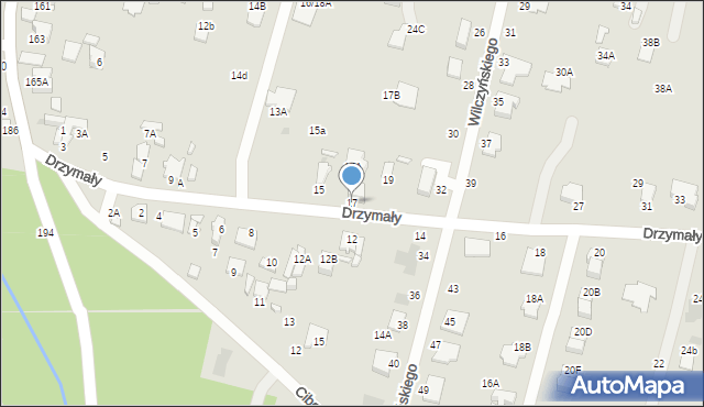 Radom, Drzymały Wojciecha Michała, 17, mapa Radomia