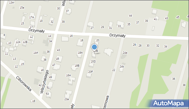 Radom, Drzymały Wojciecha Michała, 20C, mapa Radomia