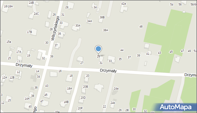 Radom, Drzymały Wojciecha Michała, 29, mapa Radomia