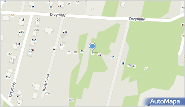 Radom, Drzymały Wojciecha Michała, 32, mapa Radomia