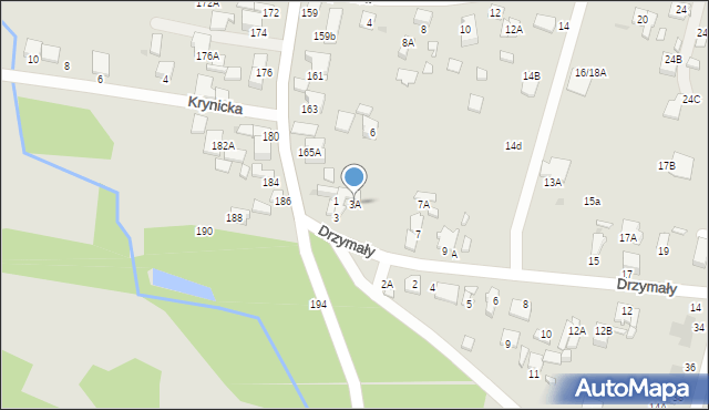 Radom, Drzymały Wojciecha Michała, 3A, mapa Radomia