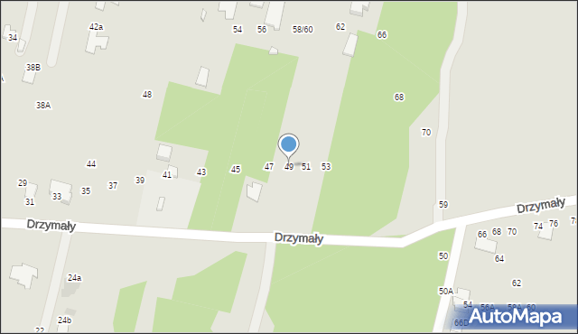 Radom, Drzymały Wojciecha Michała, 49, mapa Radomia