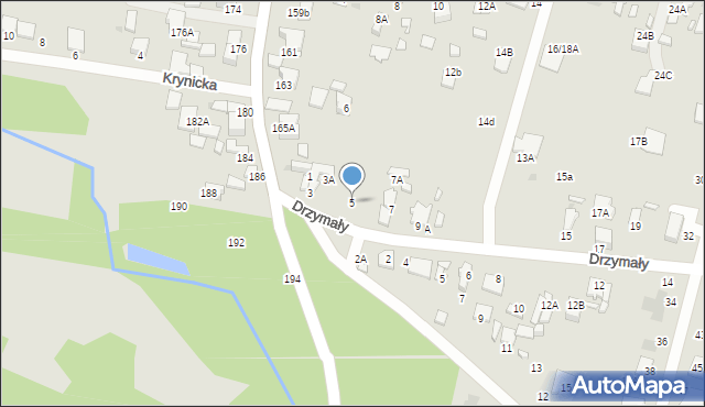 Radom, Drzymały Wojciecha Michała, 5, mapa Radomia