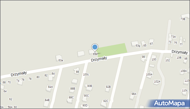 Radom, Drzymały Wojciecha Michała, 63d, mapa Radomia