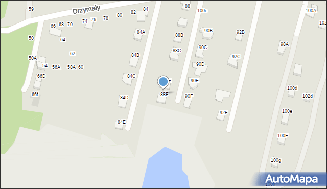 Radom, Drzymały Wojciecha Michała, 88F, mapa Radomia