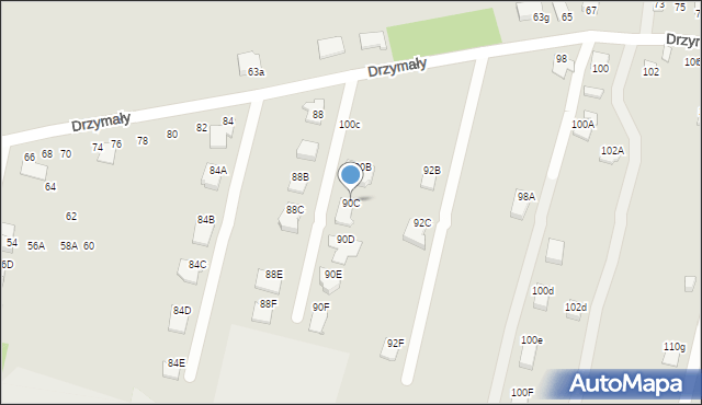 Radom, Drzymały Wojciecha Michała, 90C, mapa Radomia