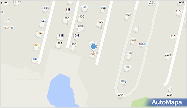 Radom, Drzymały Wojciecha Michała, 92F, mapa Radomia