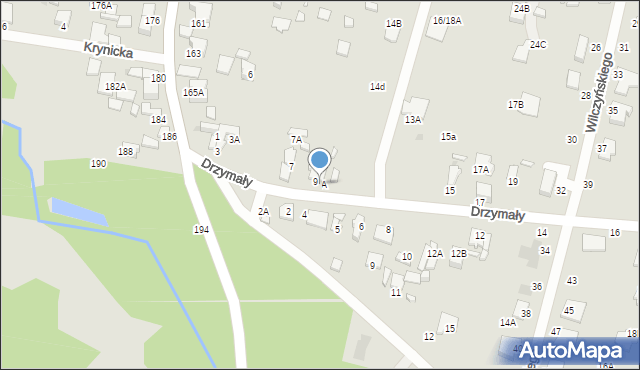 Radom, Drzymały Wojciecha Michała, 9A, mapa Radomia
