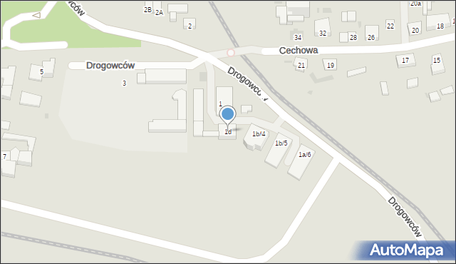 Reda, Drogowców, 1d, mapa Reda