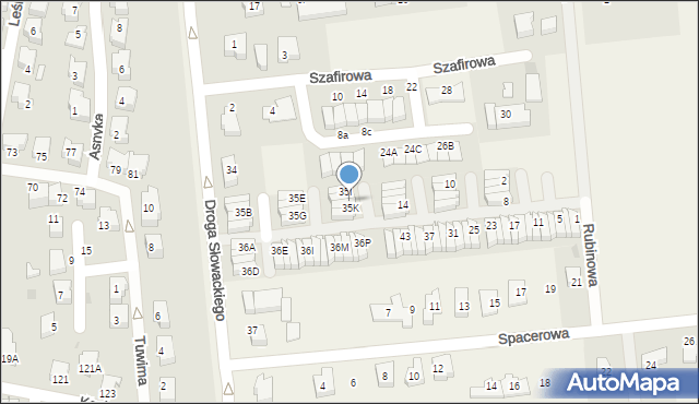 Rokitnica, Droga Juliusza Słowackiego, 35J, mapa Rokitnica