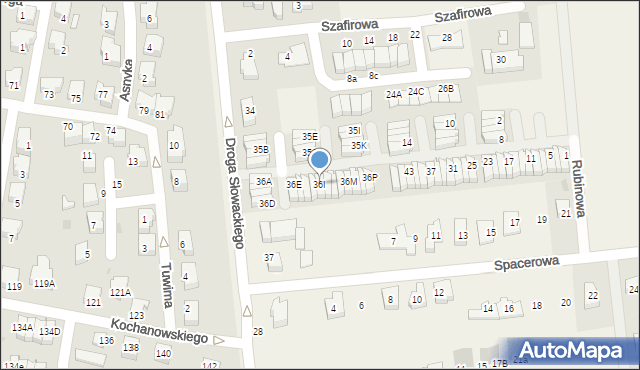 Rokitnica, Droga Juliusza Słowackiego, 36I, mapa Rokitnica