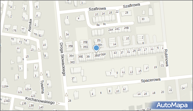 Rokitnica, Droga Juliusza Słowackiego, 36M, mapa Rokitnica
