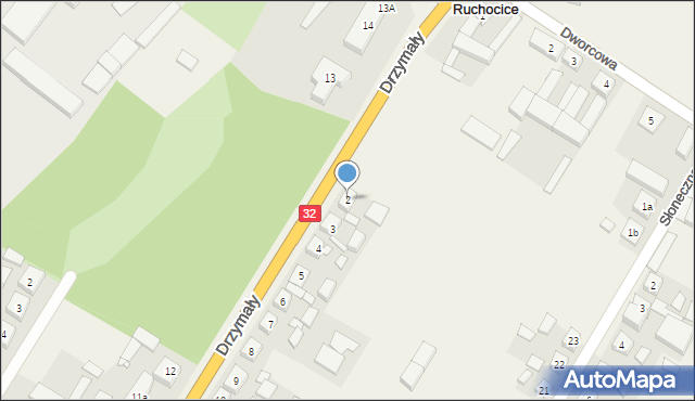Ruchocice, Drzymały, 2, mapa Ruchocice