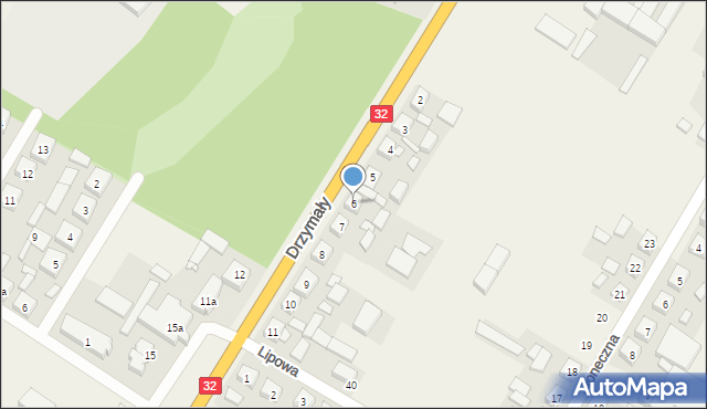 Ruchocice, Drzymały, 6, mapa Ruchocice