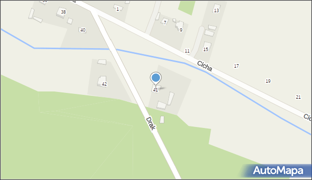 Sadowne, Drak, 41, mapa Sadowne