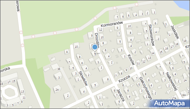 Siemianowice Śląskie, Drozdów, 5, mapa Siemianowice Śląskie