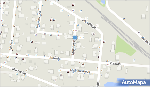 Skierniewice, Drążkiewicza Janusza, 8, mapa Skierniewic