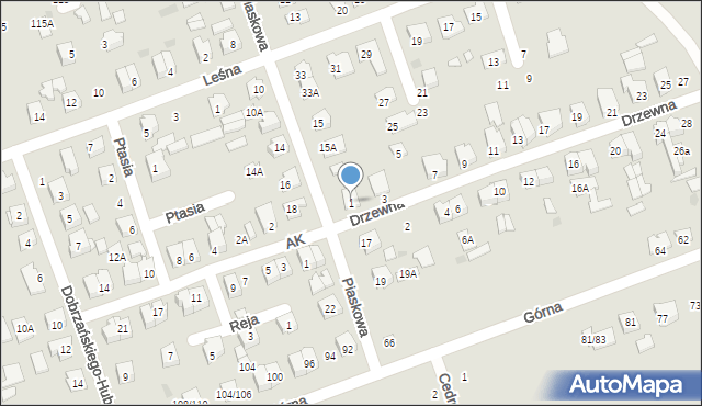 Sokółka, Drzewna, 1, mapa Sokółka