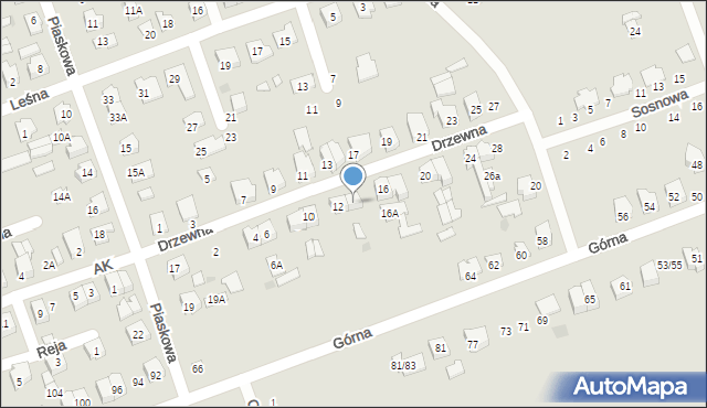 Sokółka, Drzewna, 14, mapa Sokółka
