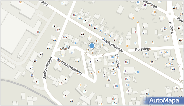 Środa Wielkopolska, Drzymały Michała, 3, mapa Środa Wielkopolska