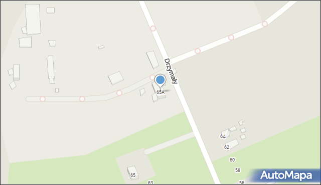 Stargard, Drzymały Michała, 65A, mapa Stargard