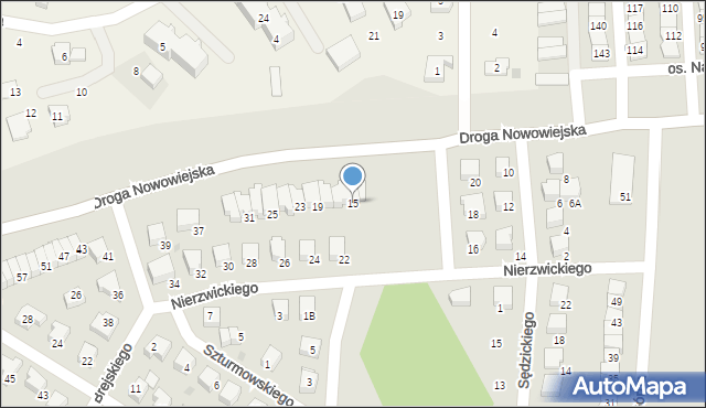 Starogard Gdański, Droga Nowowiejska, 15, mapa Starogard Gdański