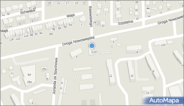 Starogard Gdański, Droga Nowowiejska, 7, mapa Starogard Gdański