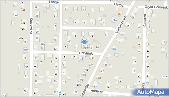 Starogard Gdański, Drzymały Michała, 2A, mapa Starogard Gdański