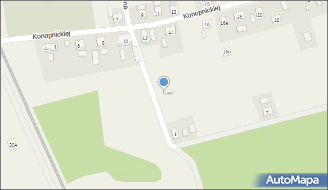 Stary Węgliniec, Drzymały, 1a, mapa Stary Węgliniec