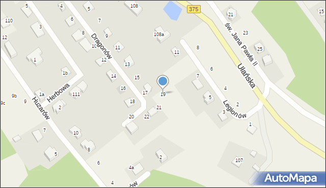 Struga, Dragonów, 19, mapa Struga