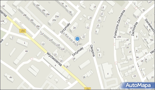 Strzelce Krajeńskie, Drzymały, 1, mapa Strzelce Krajeńskie