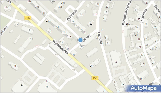 Strzelce Krajeńskie, Drzymały, 1a, mapa Strzelce Krajeńskie