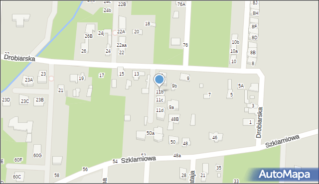 Sulejówek, Drobiarska, 11b, mapa Sulejówek