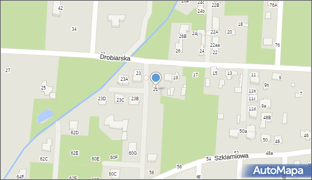 Sulejówek, Drobiarska, 21, mapa Sulejówek