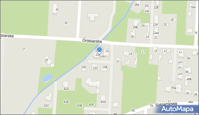 Sulejówek, Drobiarska, 23E, mapa Sulejówek