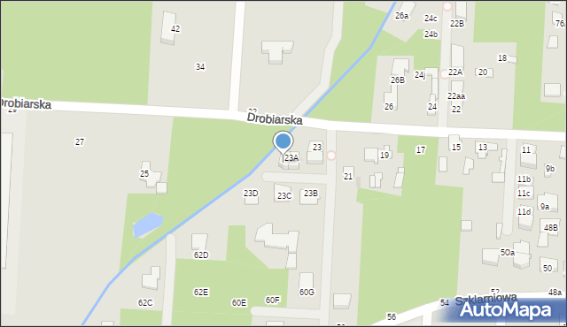 Sulejówek, Drobiarska, 23F, mapa Sulejówek