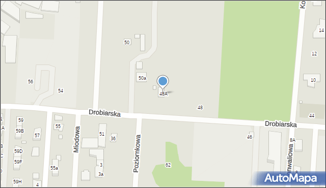 Sulejówek, Drobiarska, 48A, mapa Sulejówek