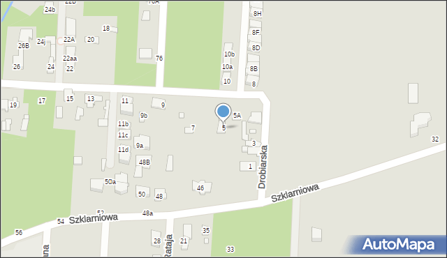 Sulejówek, Drobiarska, 5, mapa Sulejówek